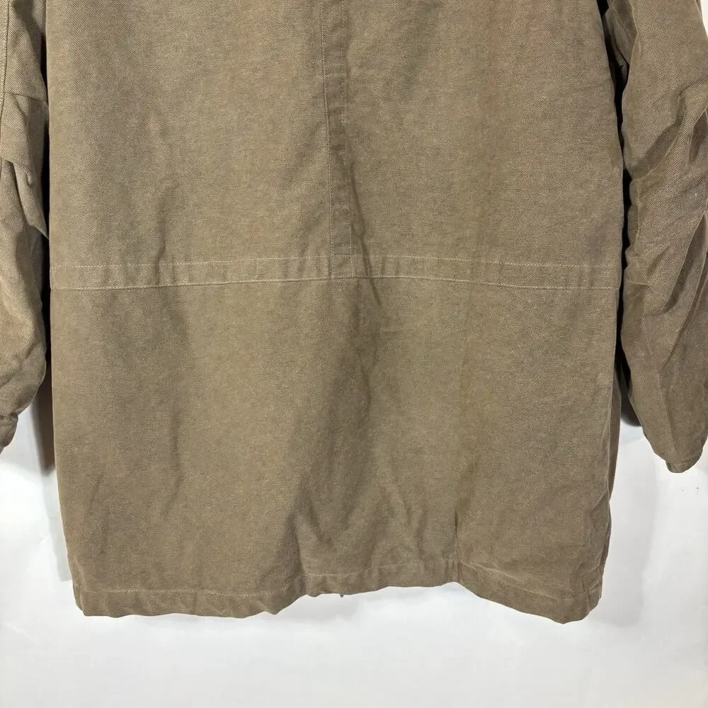 Men's Territory Ahead Chore Coat Barn Jacket Large Pocket Work Olive Green Brown